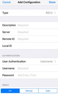  اضافه کردن تصویر پیکربندی VPN 